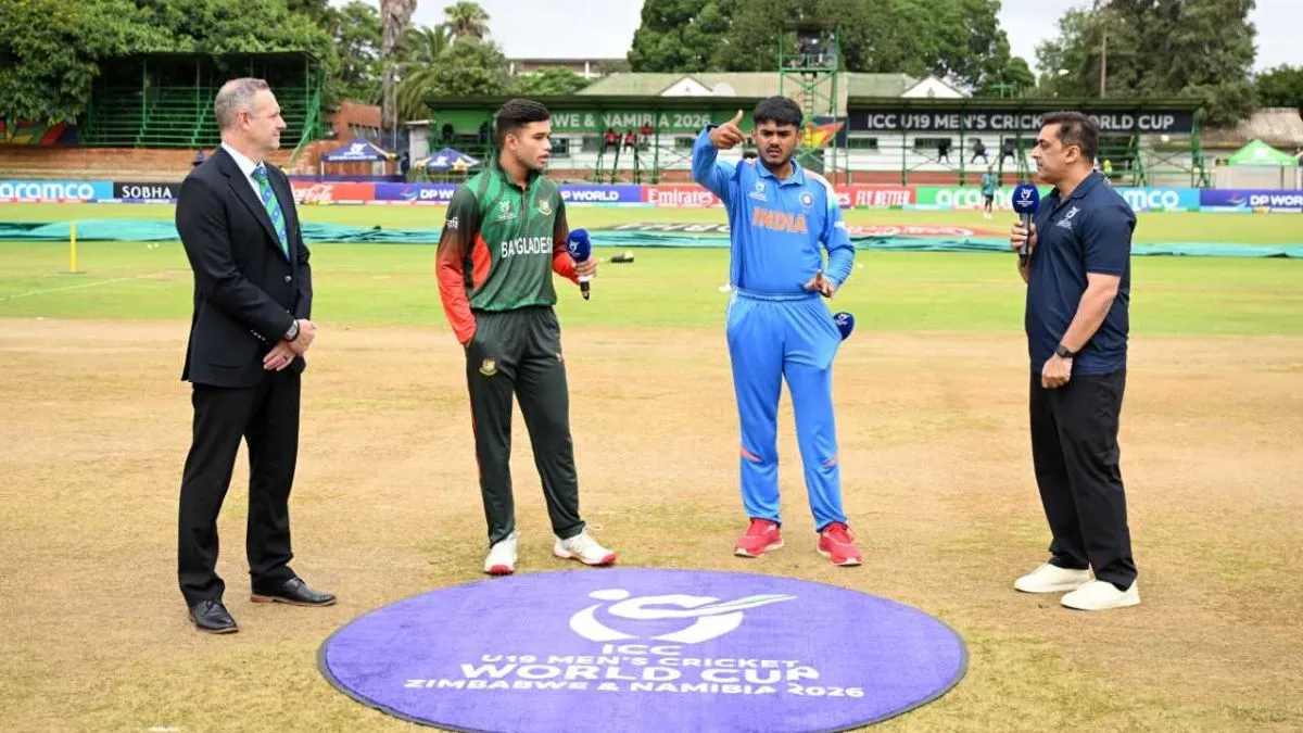 In the 2026 U19 World Cup, India wins by 18 runs while Bangladesh loses seven wickets for 22 runs.